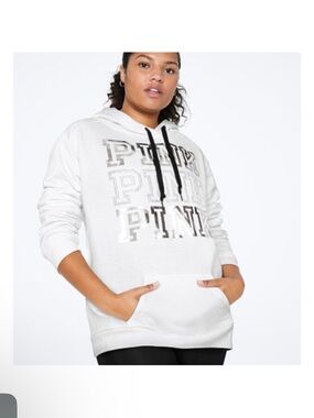 VICTORIA’S SECRET PINK BLING EVERYDAY LOUNGE CAMPUS PULLOVER HOODIE / M